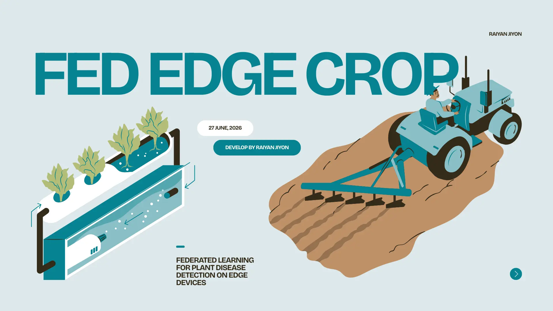 Fed-EdgeCrop: Federated Learning for Plant Disease Detection on Edge Devices